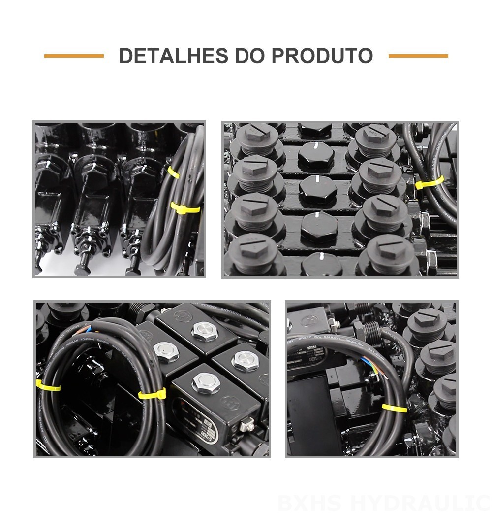 DCV150-10-NPT Manual e Eletro-hidráulico 10 carretéis Válvula direcional seccional